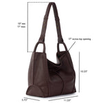 The Sak Los Feliz Medium Tote - Leather - Mahogany