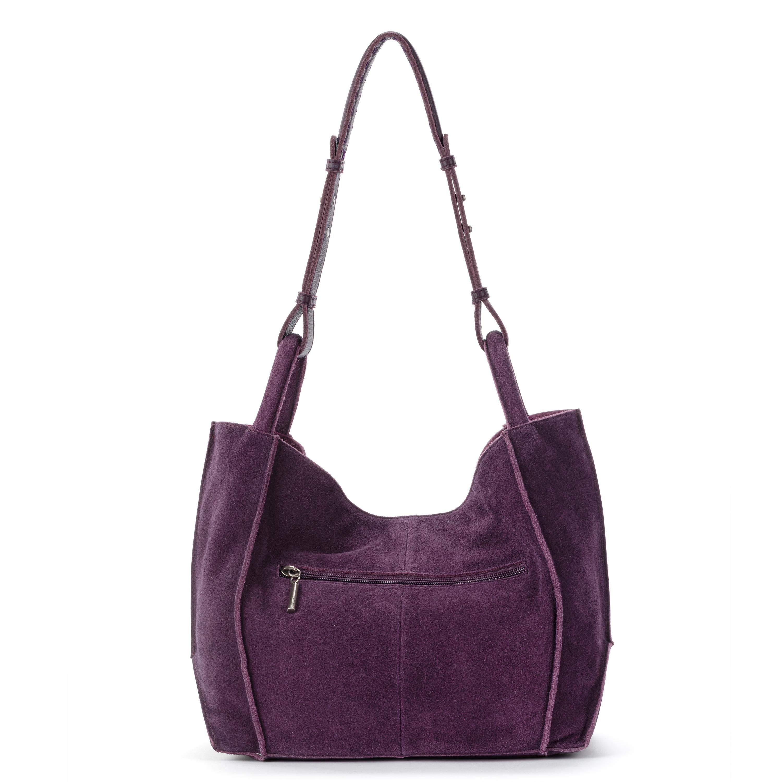 The Sak Los Feliz Medium Tote - Leather - Aubergine Suede