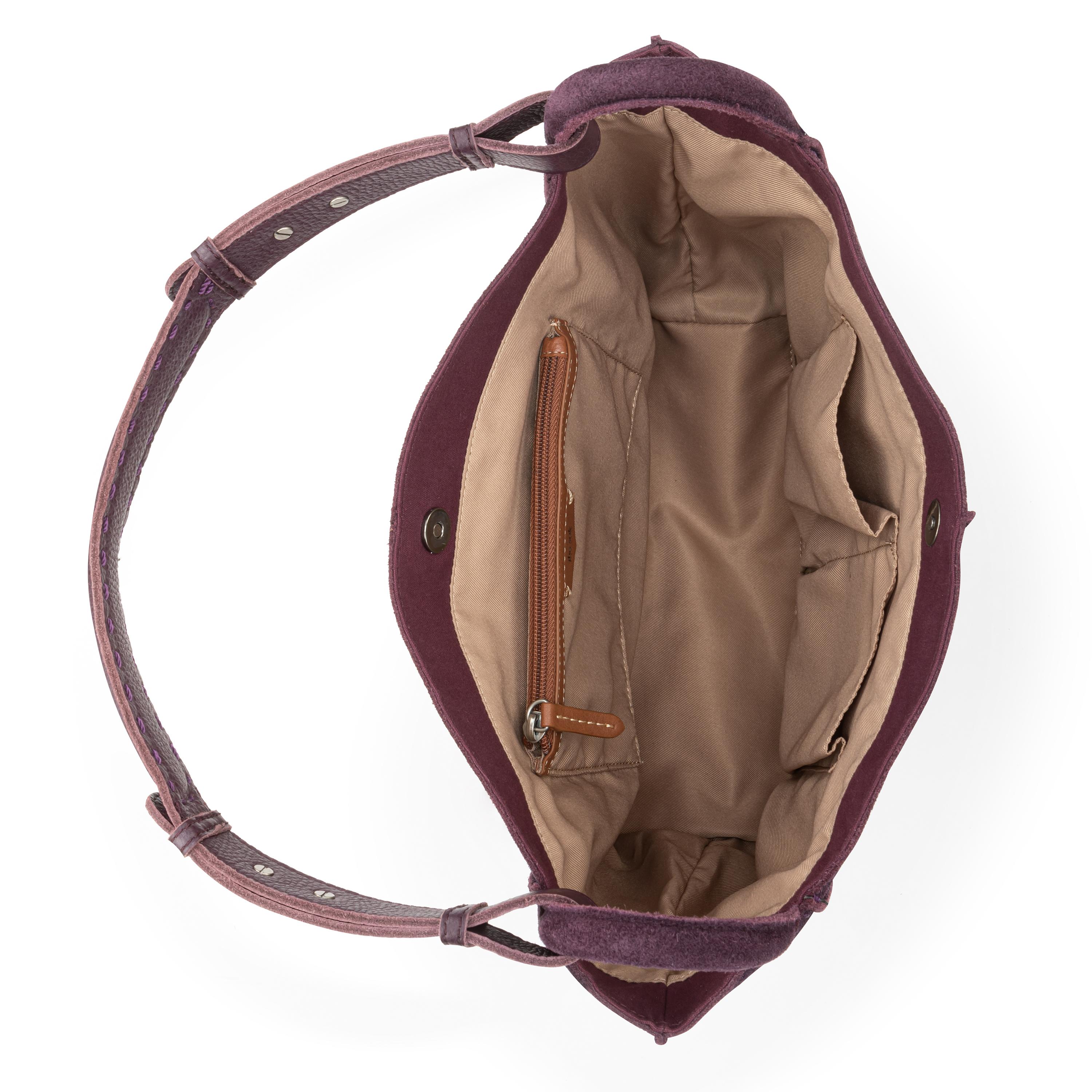 The Sak Los Feliz Medium Tote - Leather - Aubergine Suede