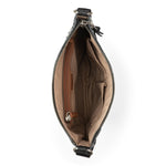 The Sak Lucia Crossbody - Leather - Black Suede Blanket Stitch