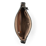 The Sak Lucia Crossbody - Leather - Black Suede Blanket Stitch