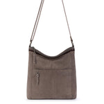 The Sak Lucia Crossbody - Leather - Mushroom Suede Blanket Stitch