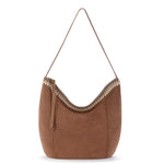 The Sak Sequoia Hobo - Leather - Tobacco Suede Blanket Stitch