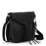 Sakroots Arcadia Flap Crossbody - Vegan Leather - Black