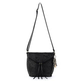Sakroots Arcadia Flap Crossbody - Vegan Leather - Black