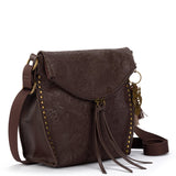 Sakroots Arcadia Flap Crossbody - Vegan Leather - Mahogany