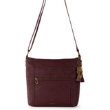 Sakroots Arcadia Crossbody - Vegan Leather - Black Cherry