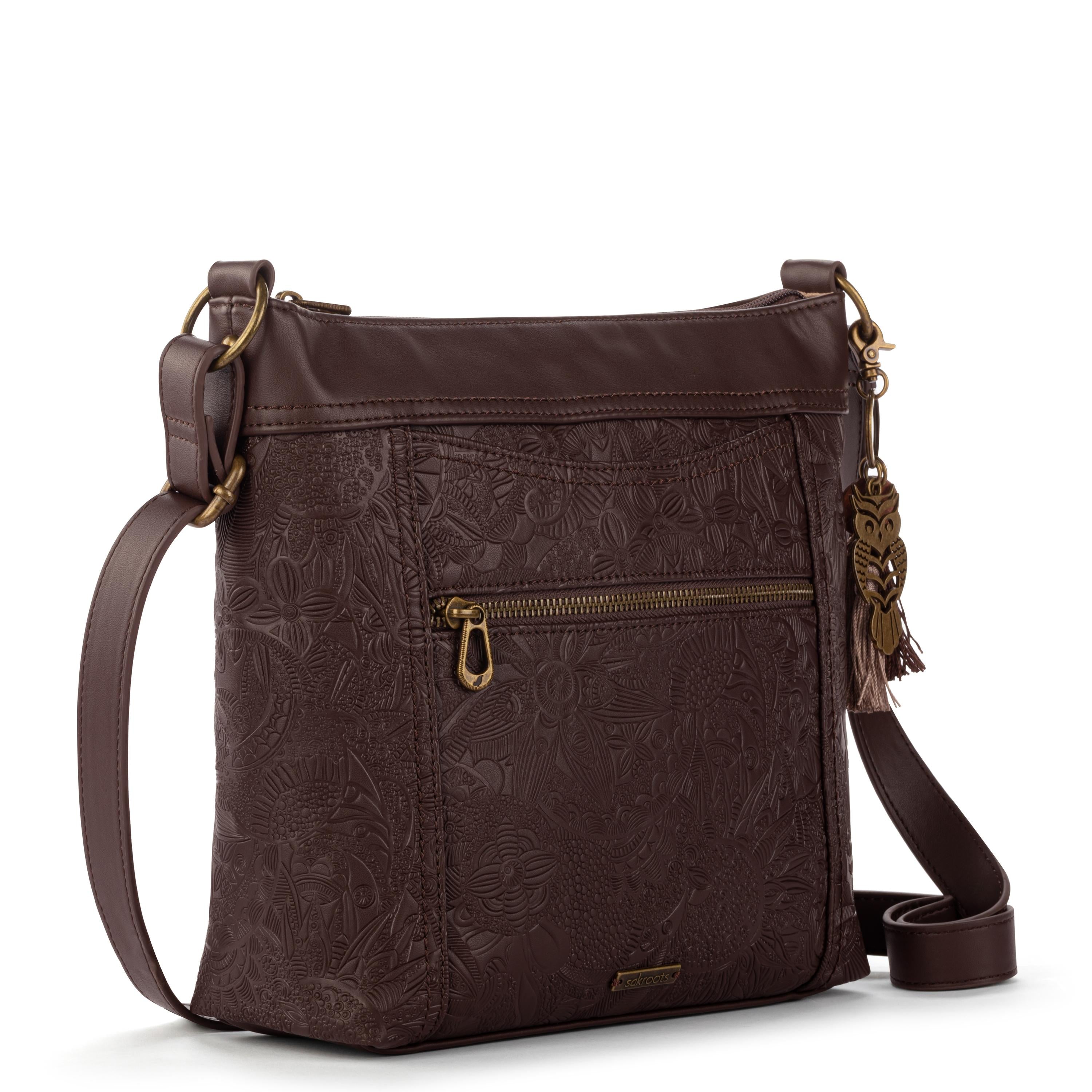 Sakroots Arcadia Crossbody - Vegan Leather - Mahogany
