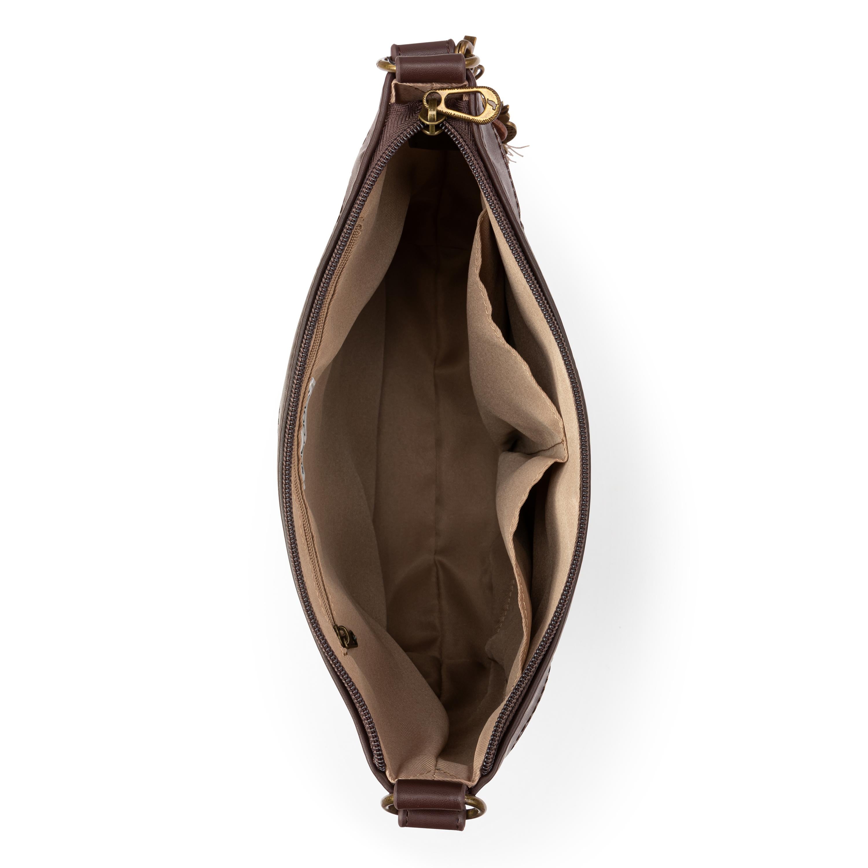 Sakroots Arcadia Crossbody - Vegan Leather - Mahogany