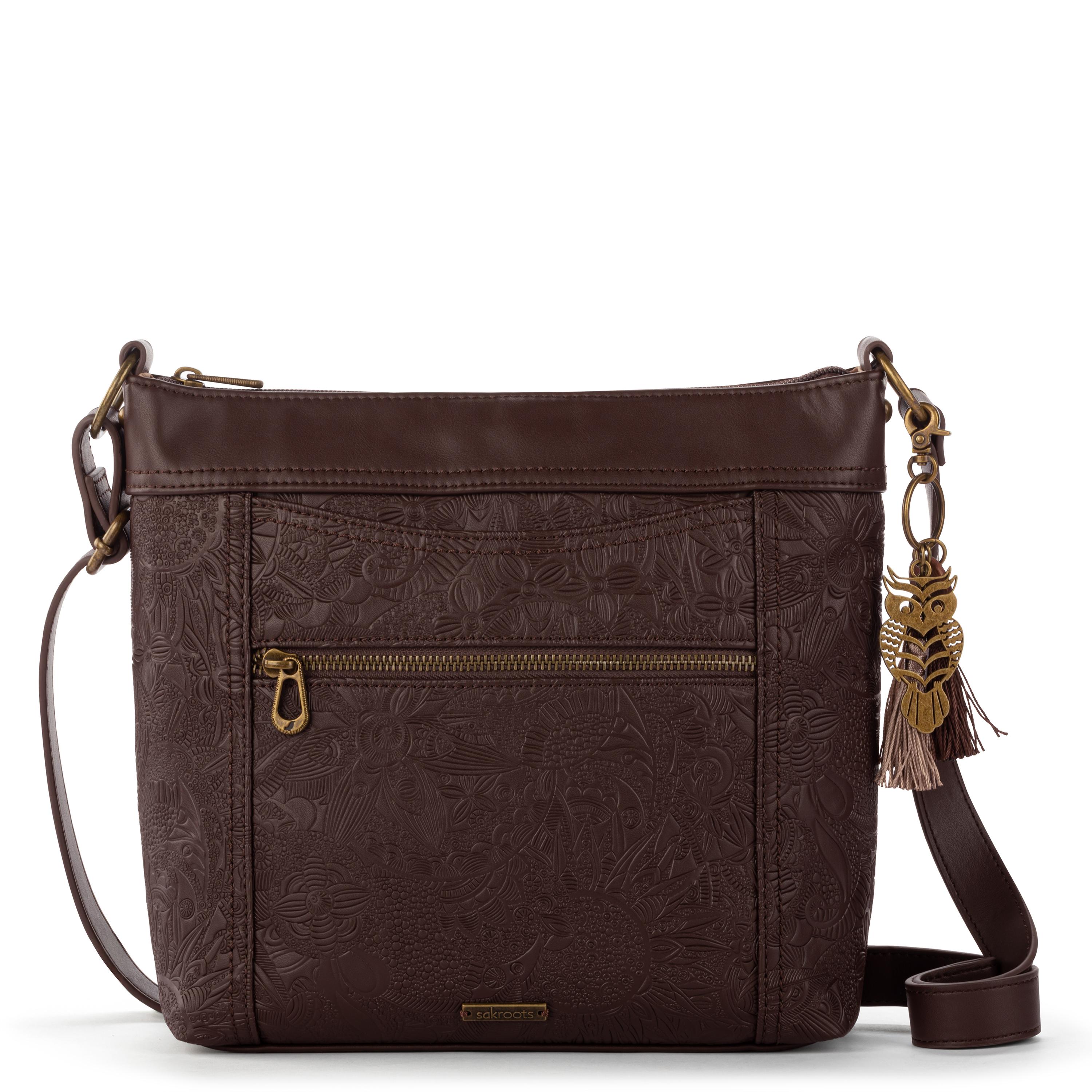 Sakroots Arcadia Crossbody - Vegan Leather - Mahogany
