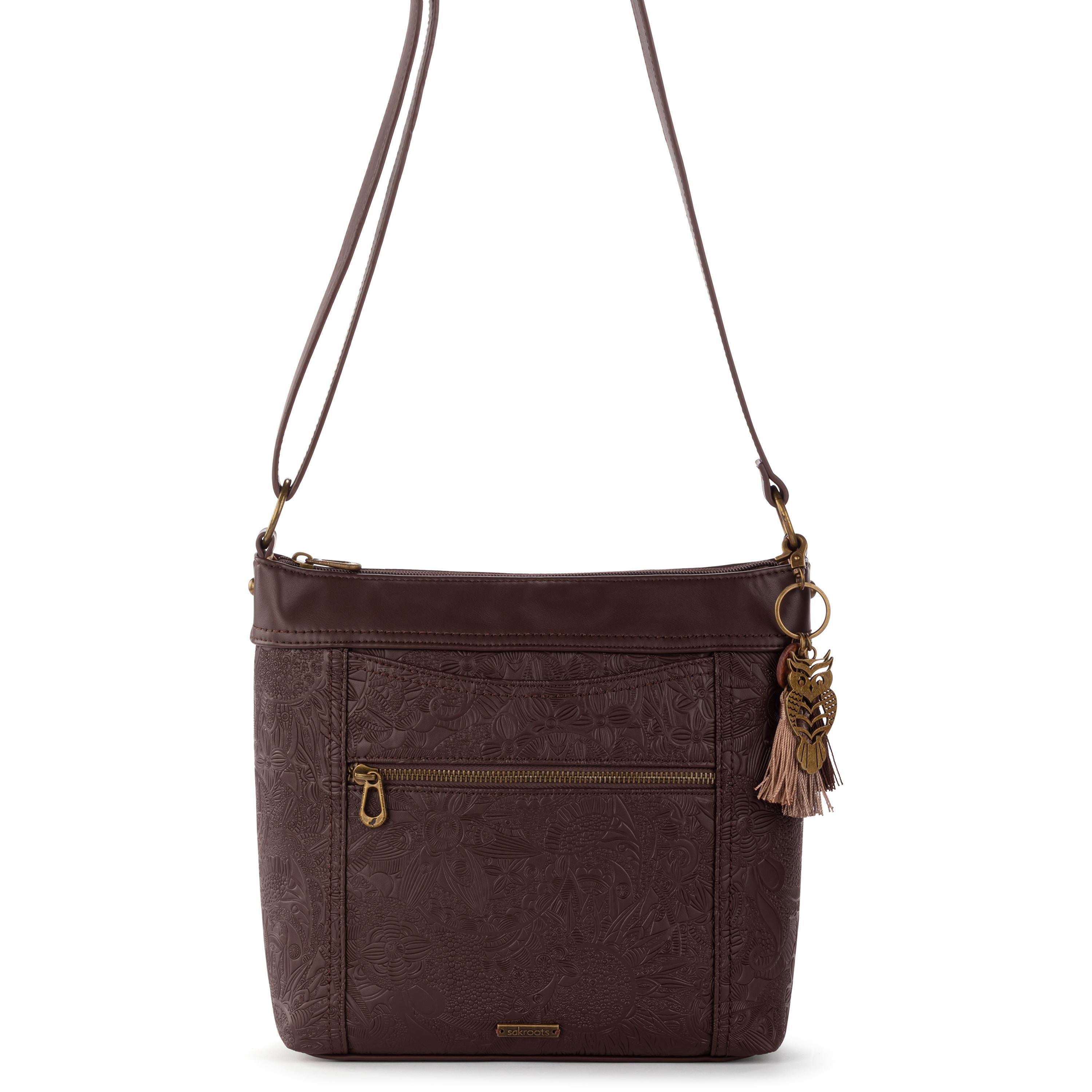 Sakroots Arcadia Crossbody - Vegan Leather - Mahogany