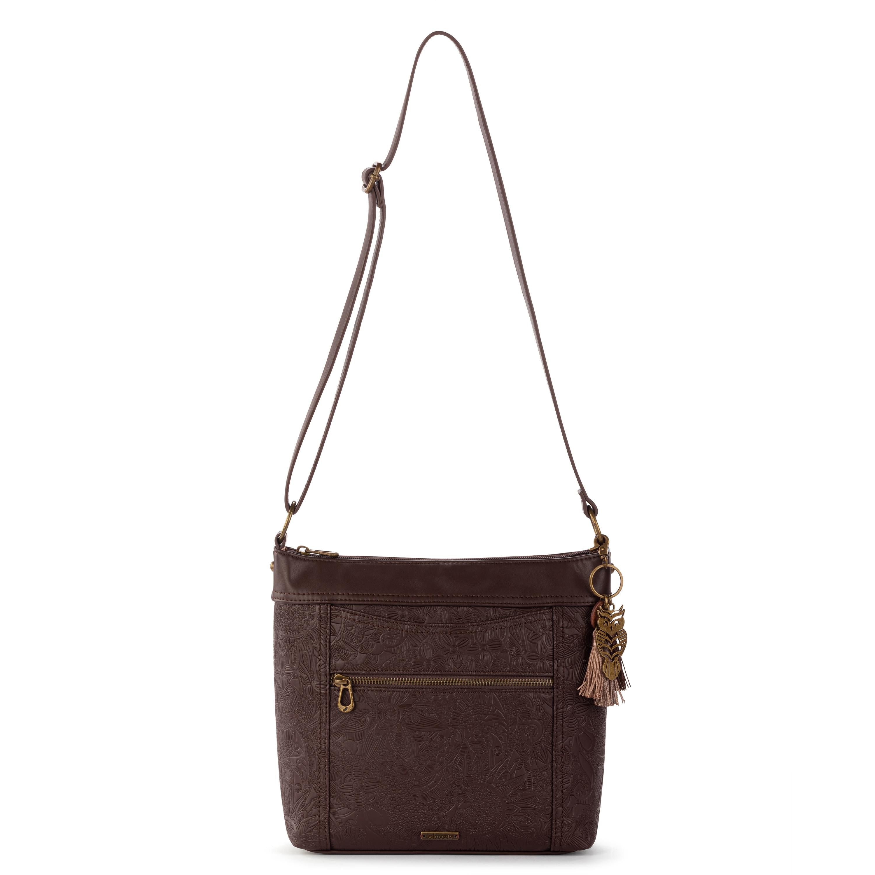 Sakroots Arcadia Crossbody - Vegan Leather - Mahogany