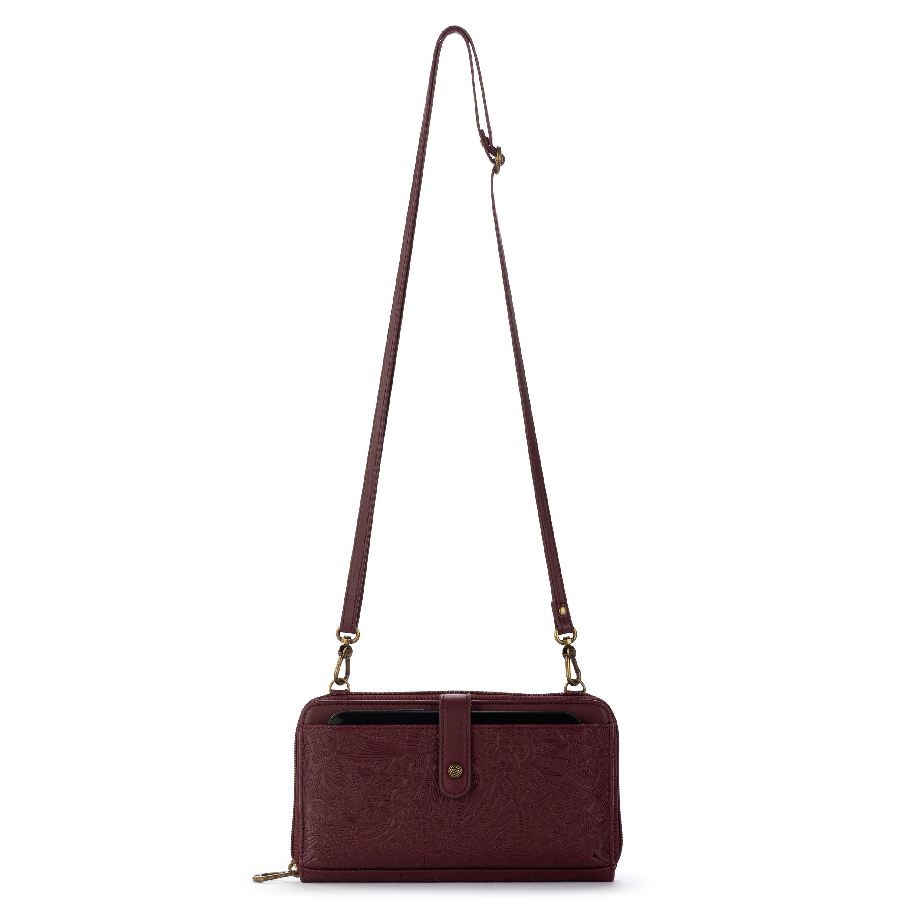 Sakroots Arcadia Smartphone Wallet - Vegan Leather - Black Cherry