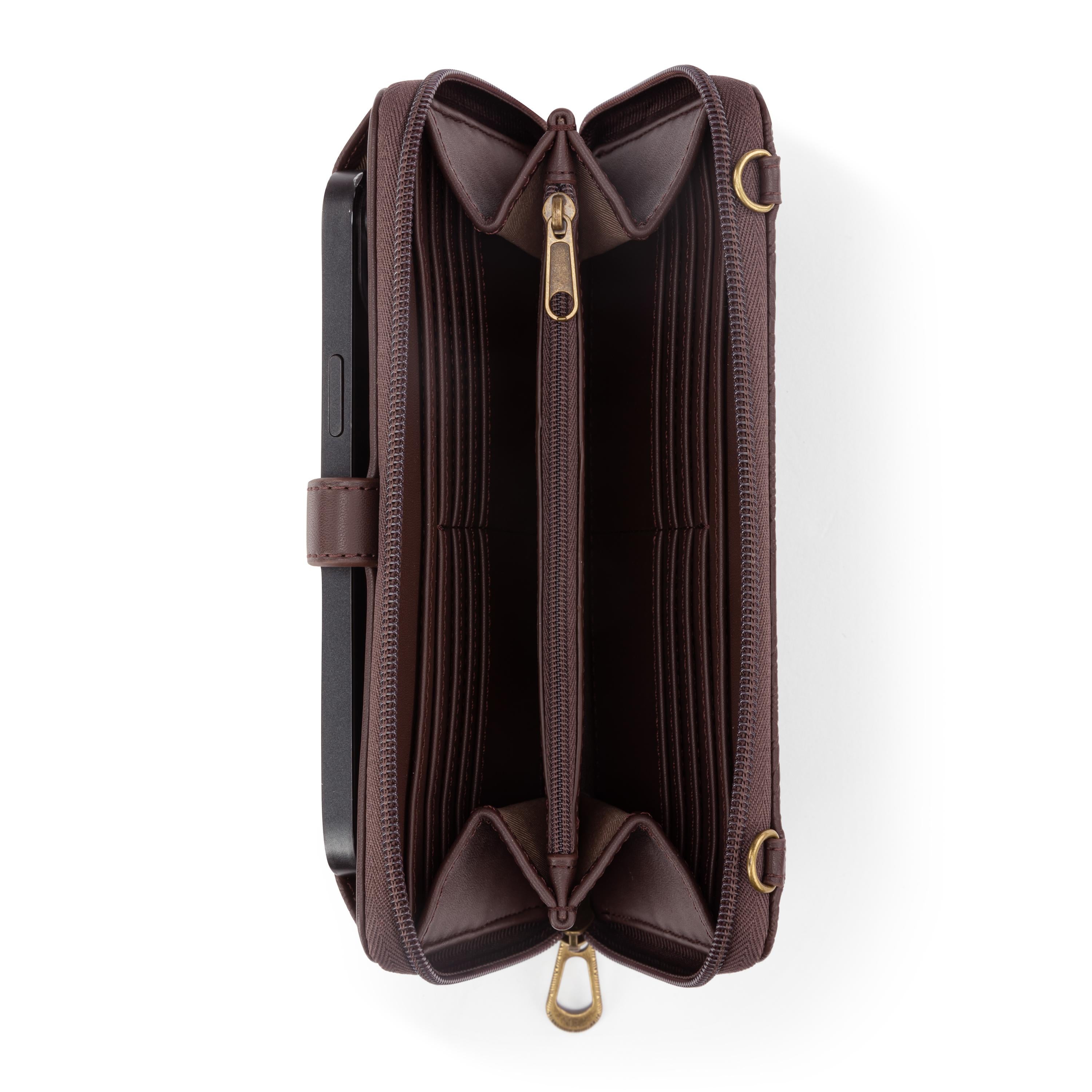 Sakroots Arcadia Smartphone Wallet - Vegan Leather - Mahogany