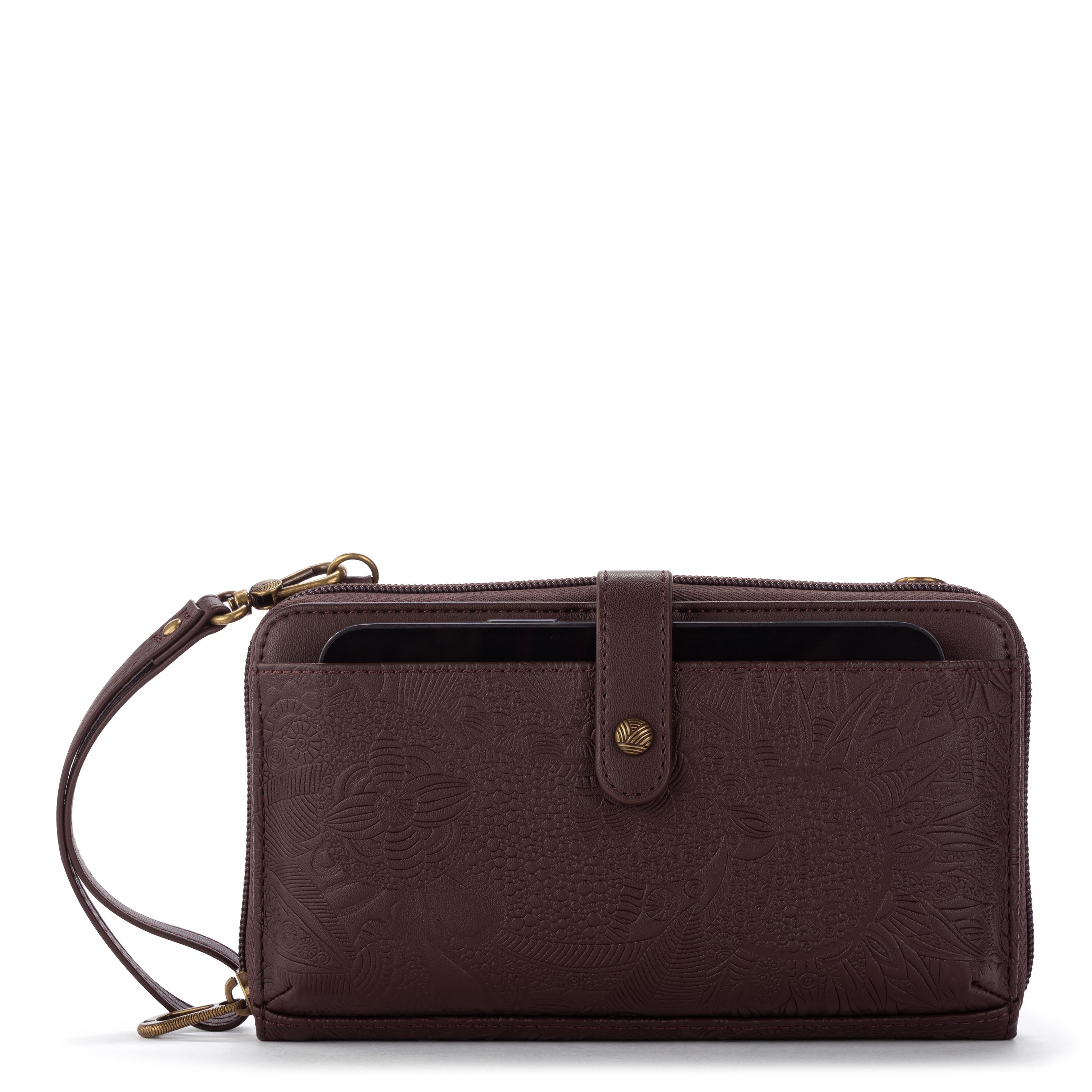 Sakroots Arcadia Smartphone Wallet - Vegan Leather - Mahogany