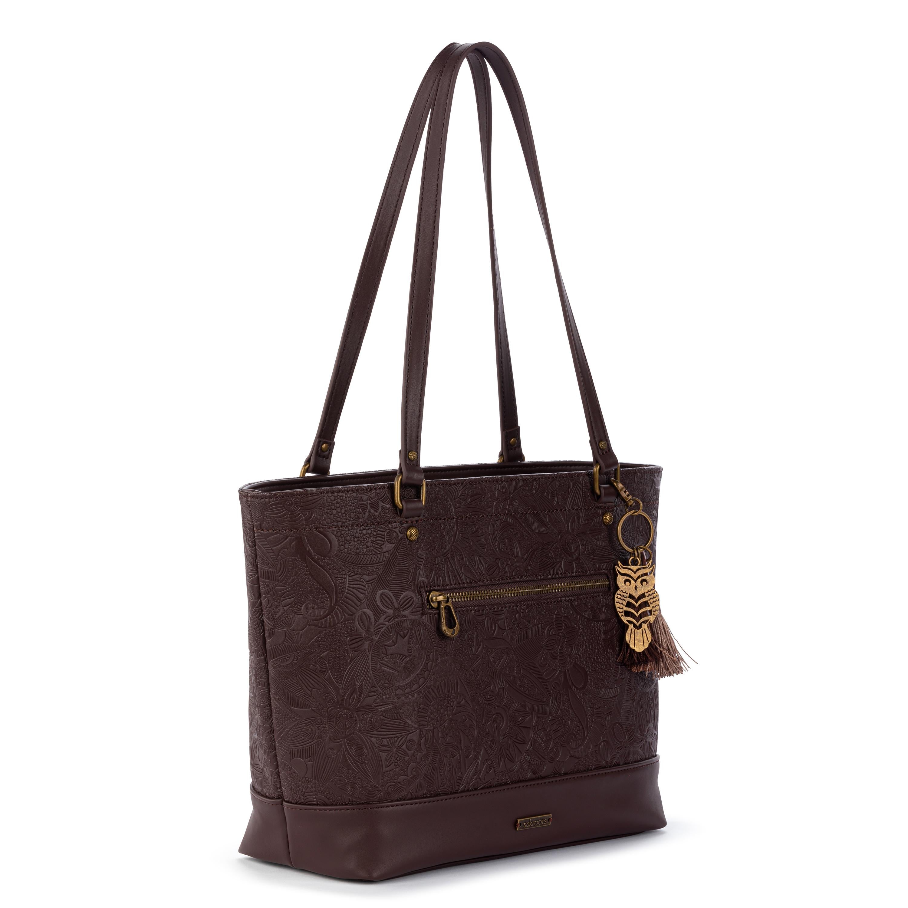 Sakroots Arcadia Metro Tote - Vegan Leather - Mahogany