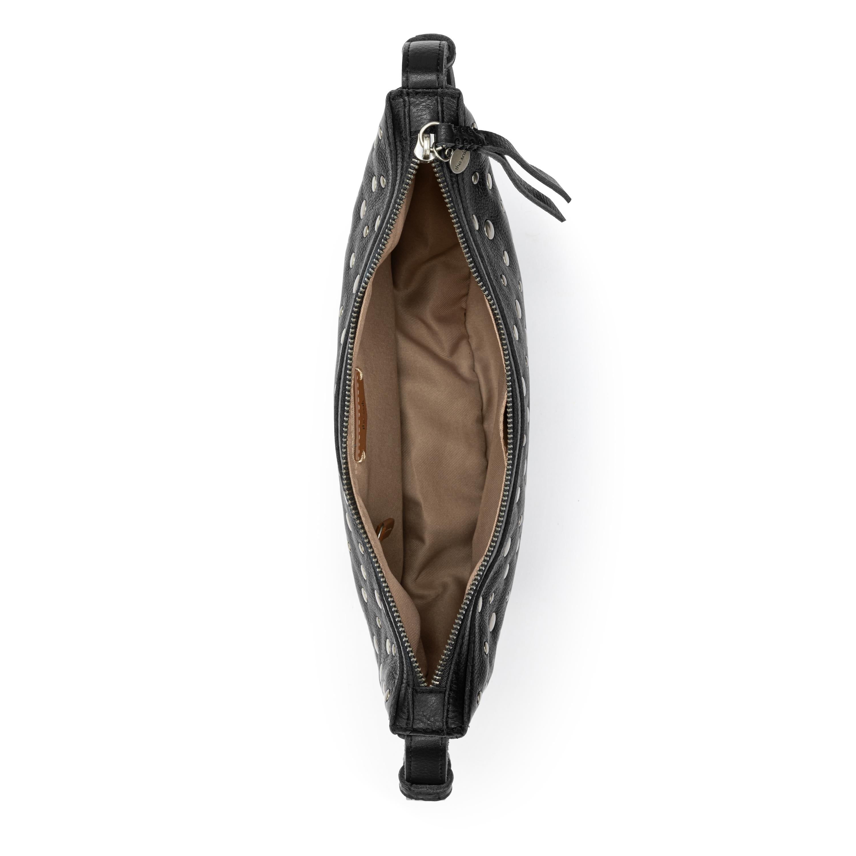 The Sak Tess Shoulder Bag - Leather - Black Silver Stud