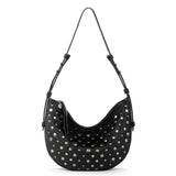 The Sak Tess Shoulder Bag - Leather - Black Silver Stud