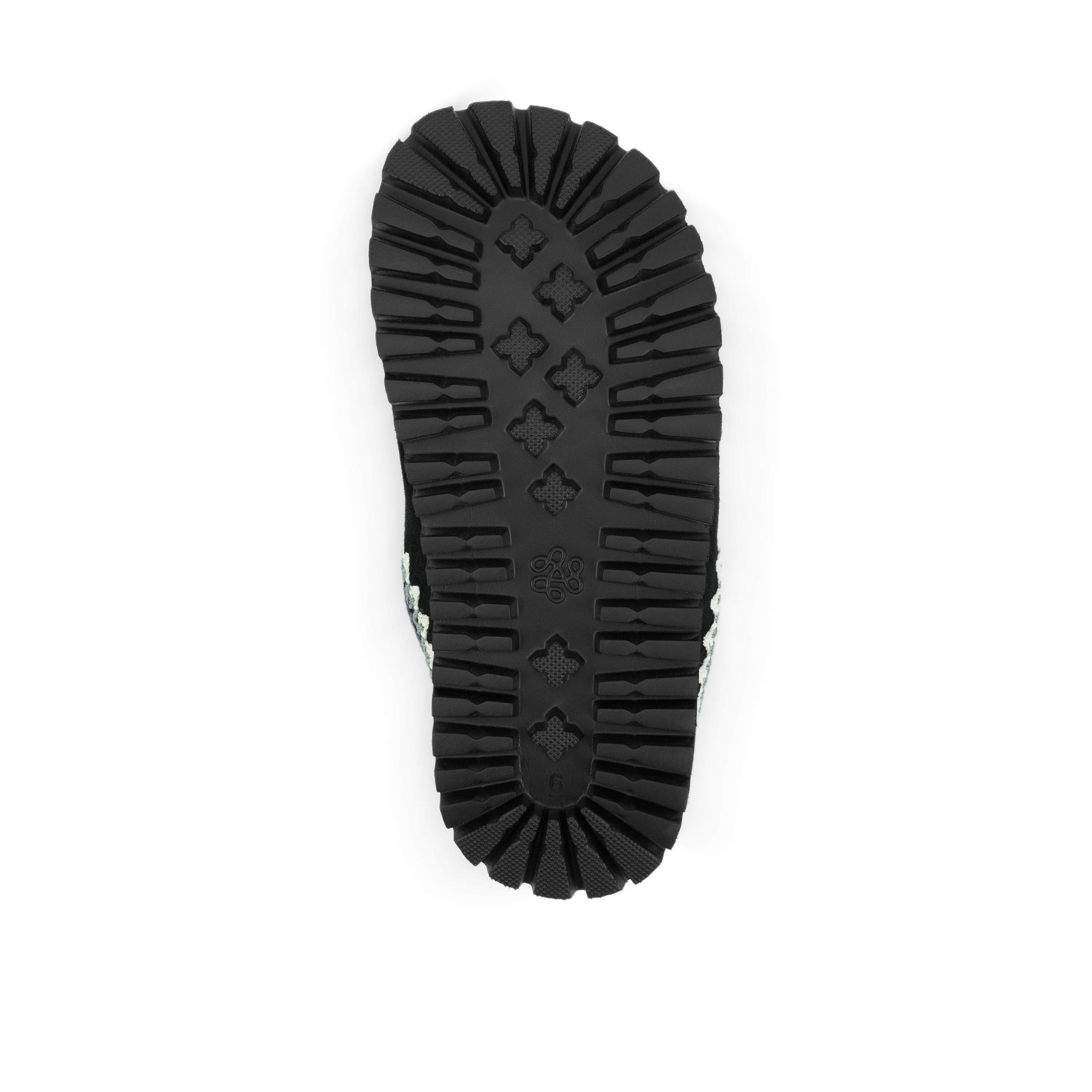 The Sak Bolinas Everyday Clog - Leather - Black Shearling