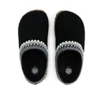 The Sak Bolinas Everyday Clog - Leather - Black Shearling