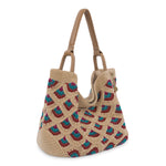 The Sak Los Feliz Large Tote - Hand Crochet - Bamboo Mermaid