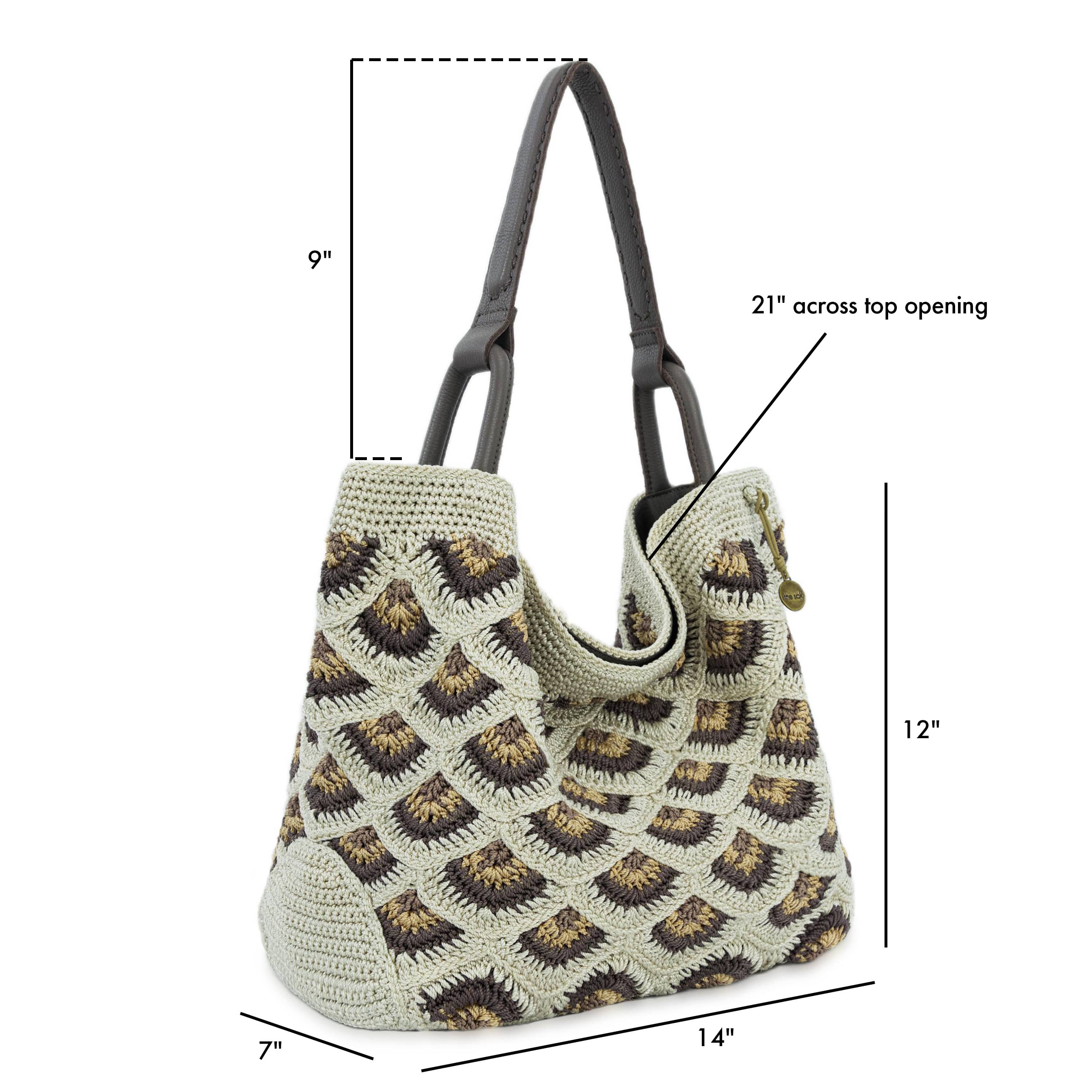 The Sak Los Feliz Large Tote - Hand Crochet - Natural Mermaid