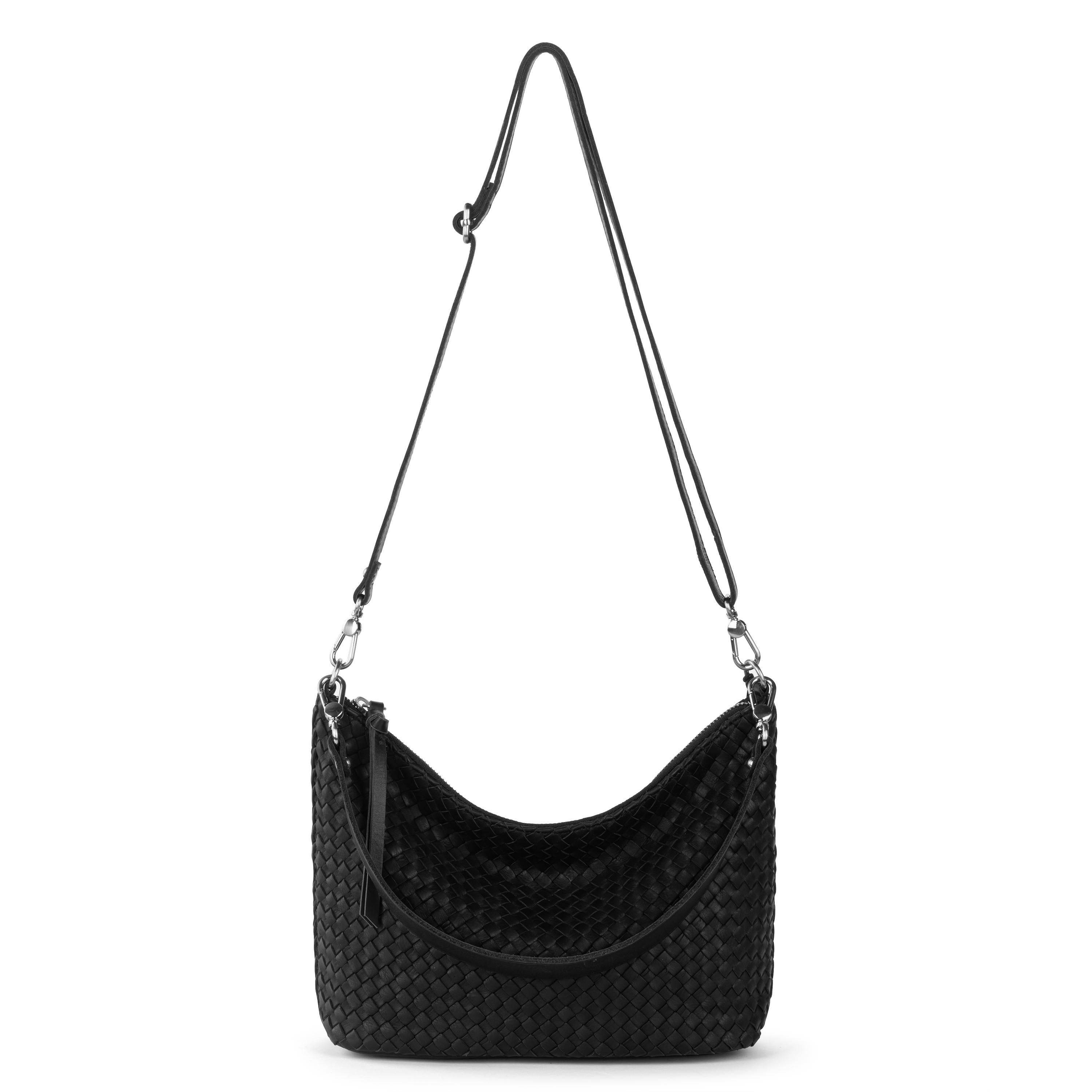 The Sak Juniper Small Hobo - Leather - Woven Black