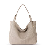 The Sak Los Feliz Large Tote - Leather - Woven Sand