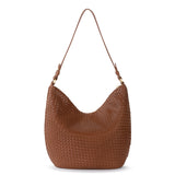 The Sak Sequoia Hobo - Leather - Woven Cognac