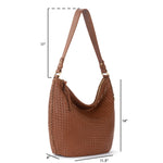 The Sak Sequoia Hobo - Leather - Woven Cognac