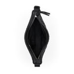 The Sak Tess Sling - Leather - Woven Black