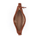 The Sak Tess Sling - Leather - Woven Cognac