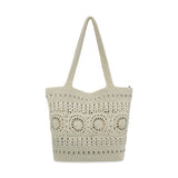 The Sak Crafted Classic Large Carryall - Hand Crochet - Natural Medallion