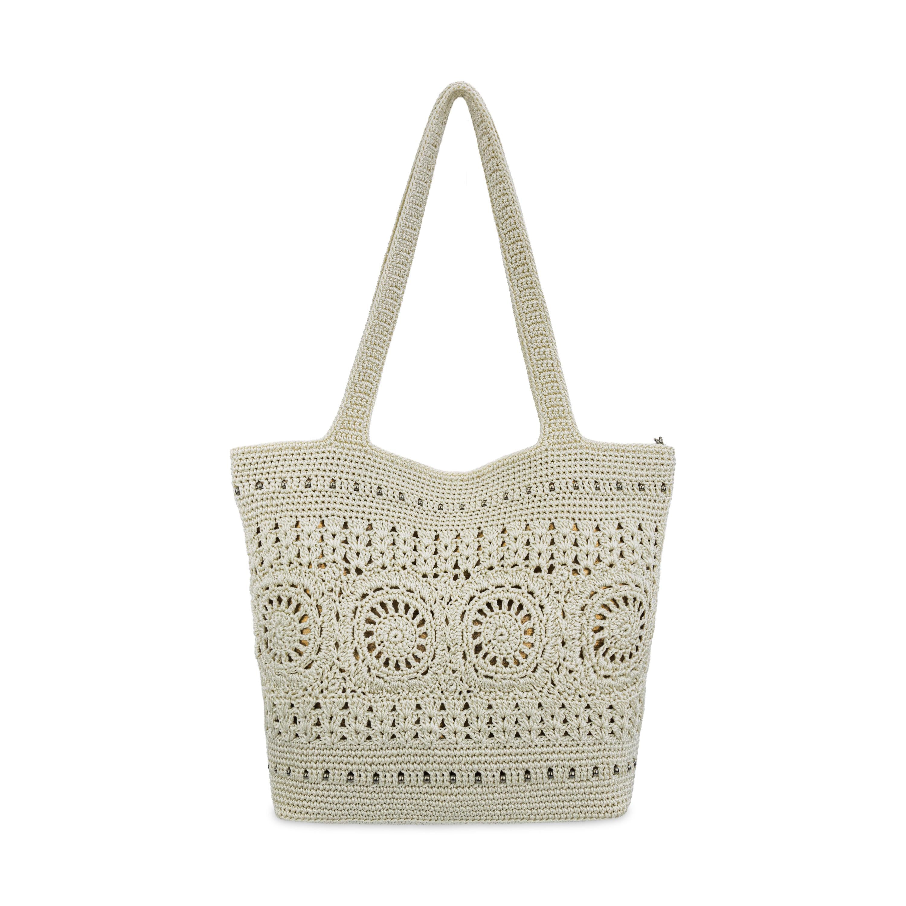 The Sak Crafted Classic Large Carryall - Hand Crochet - Natural Medallion