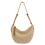 The Sak Tess Shoulder Bag - Hand Crochet - Bamboo Static