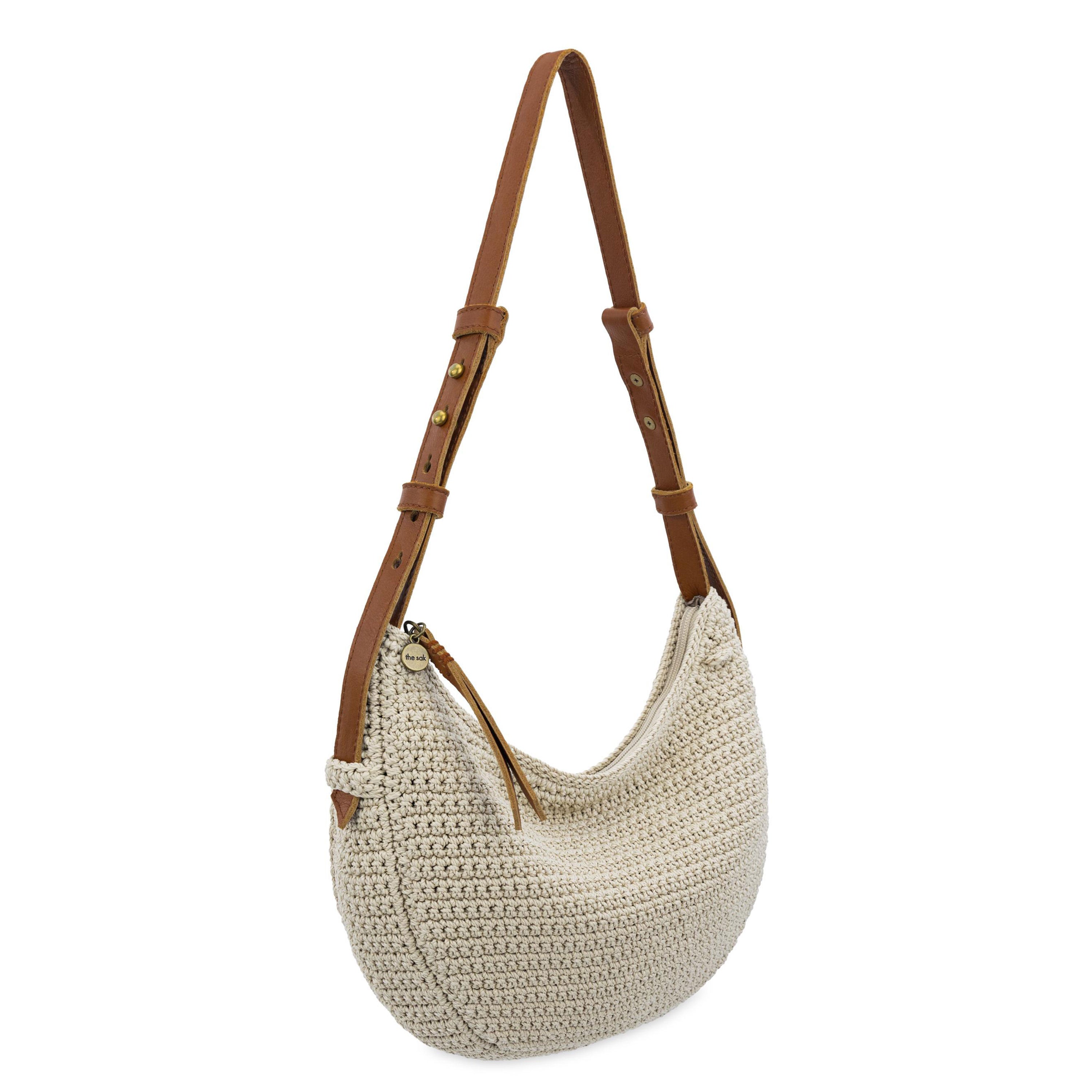The Sak Tess Shoulder Bag - Hand Crochet - Ecru