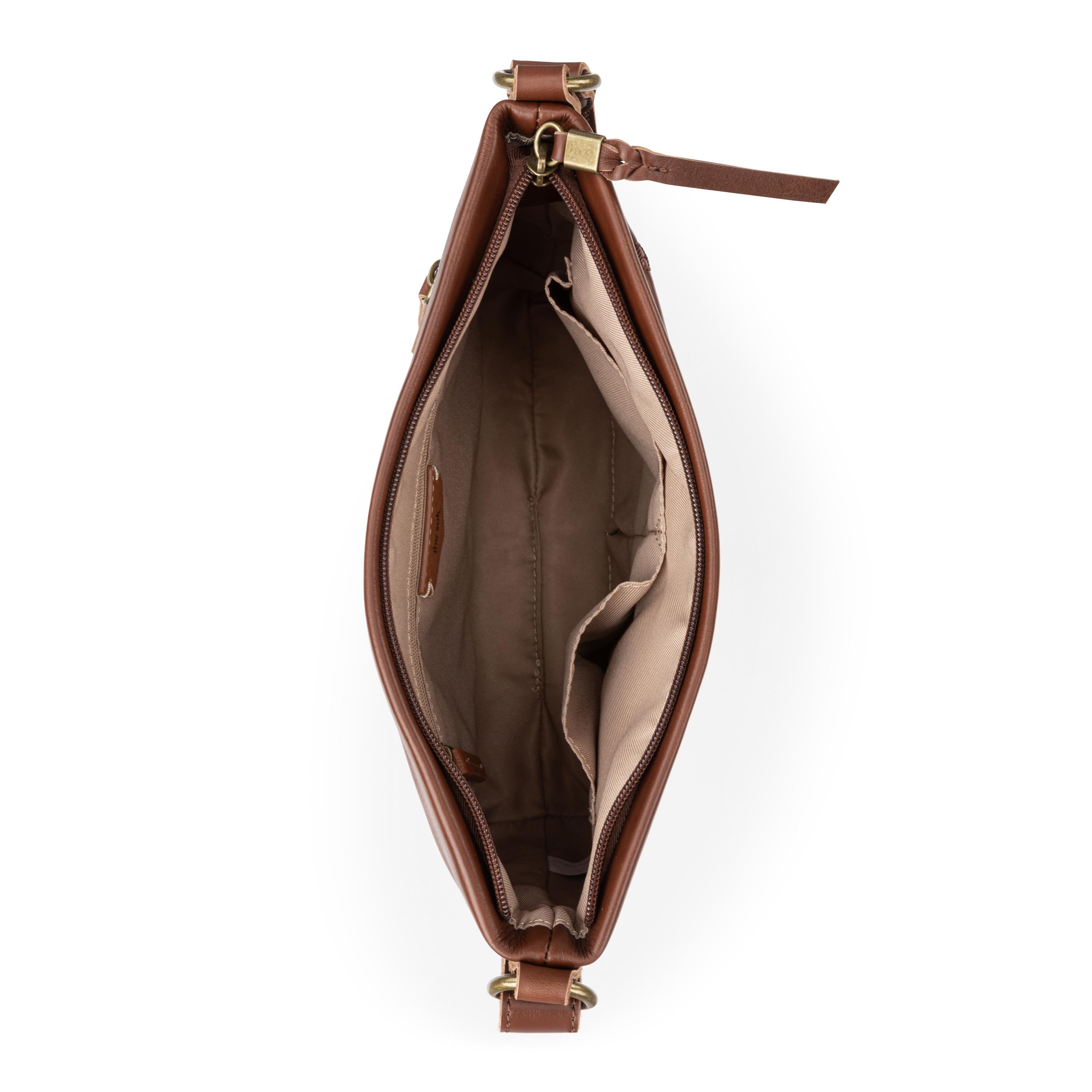 The Sak Melrose Leather Soft Crossbody - Leather - Whiskey