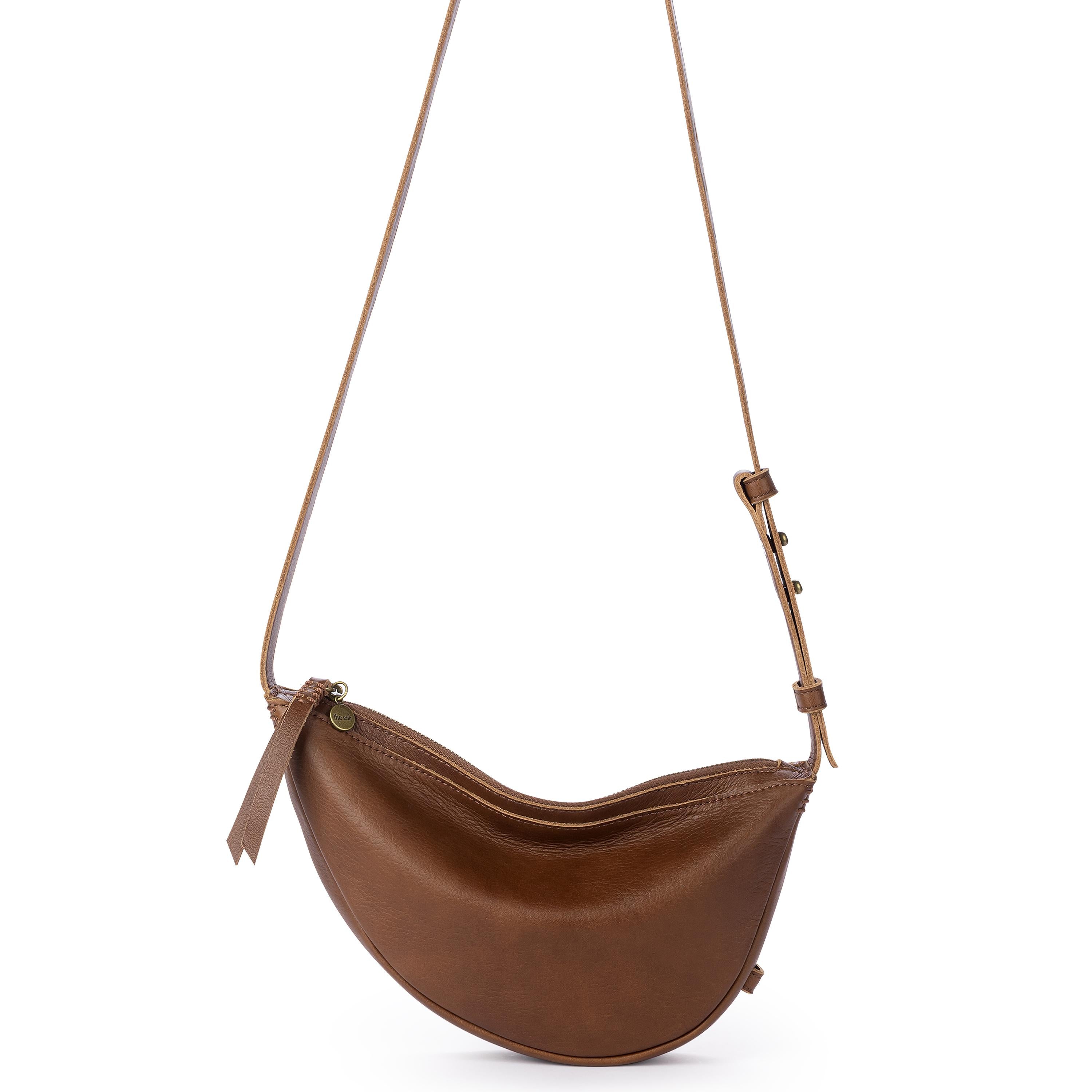 The Sak Tess Crescent Sling - Leather - Whiskey