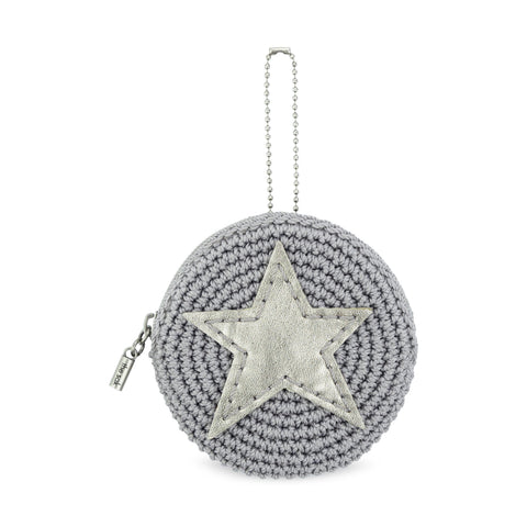 The Sak Circle Coin Pouch - Hand Crochet - Mist Pyrite Star