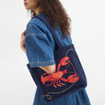 The Sak Sola Carryall Tote - Hand Crochet - Lobster