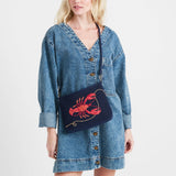 The Sak Lumi Crossbody - Hand Crochet - Lobster