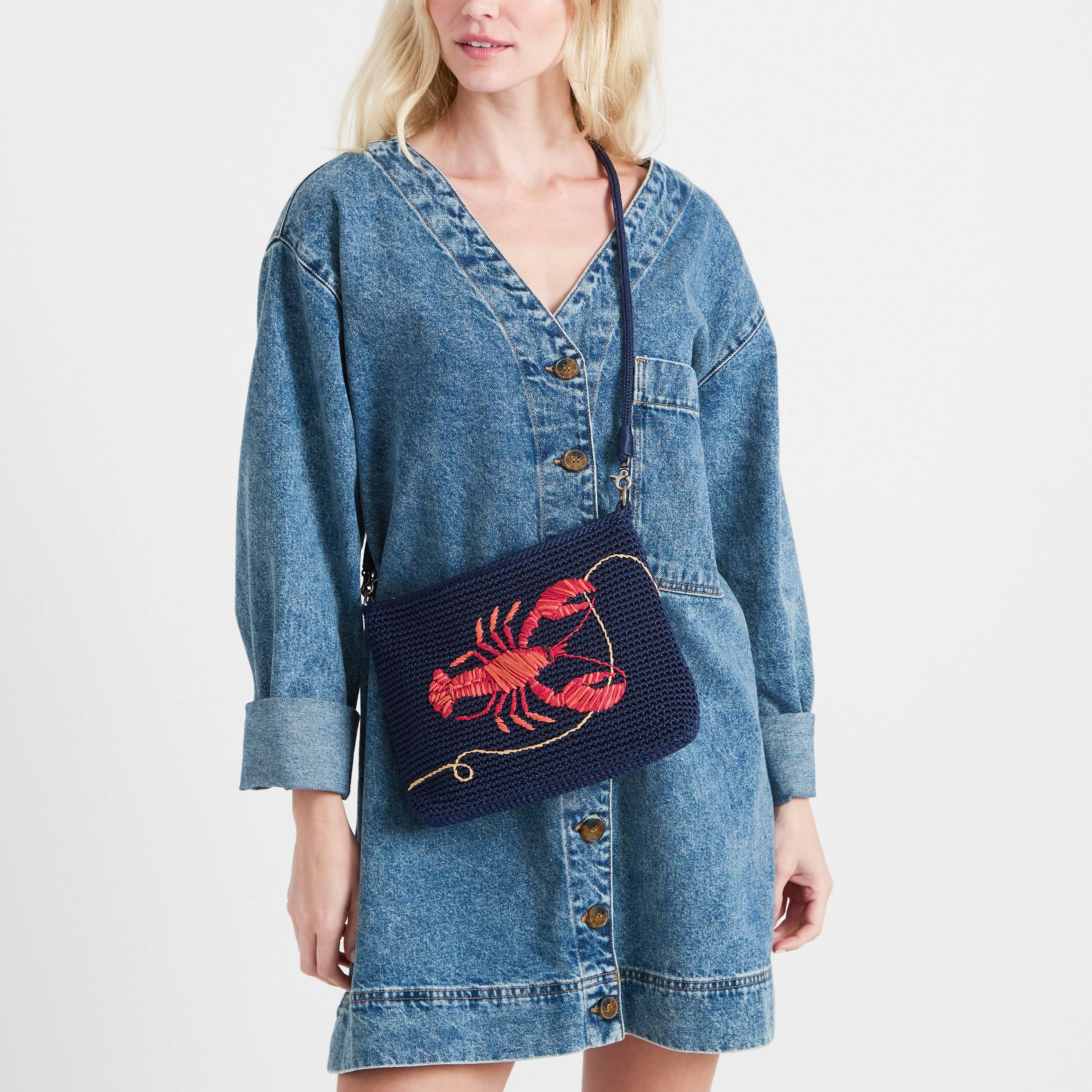 The Sak Lumi Crossbody - Hand Crochet - Lobster
