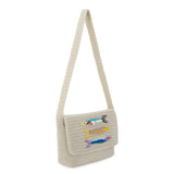 The Sak Marlow Flap Shoulder Bag - Hand Crochet - Sardines