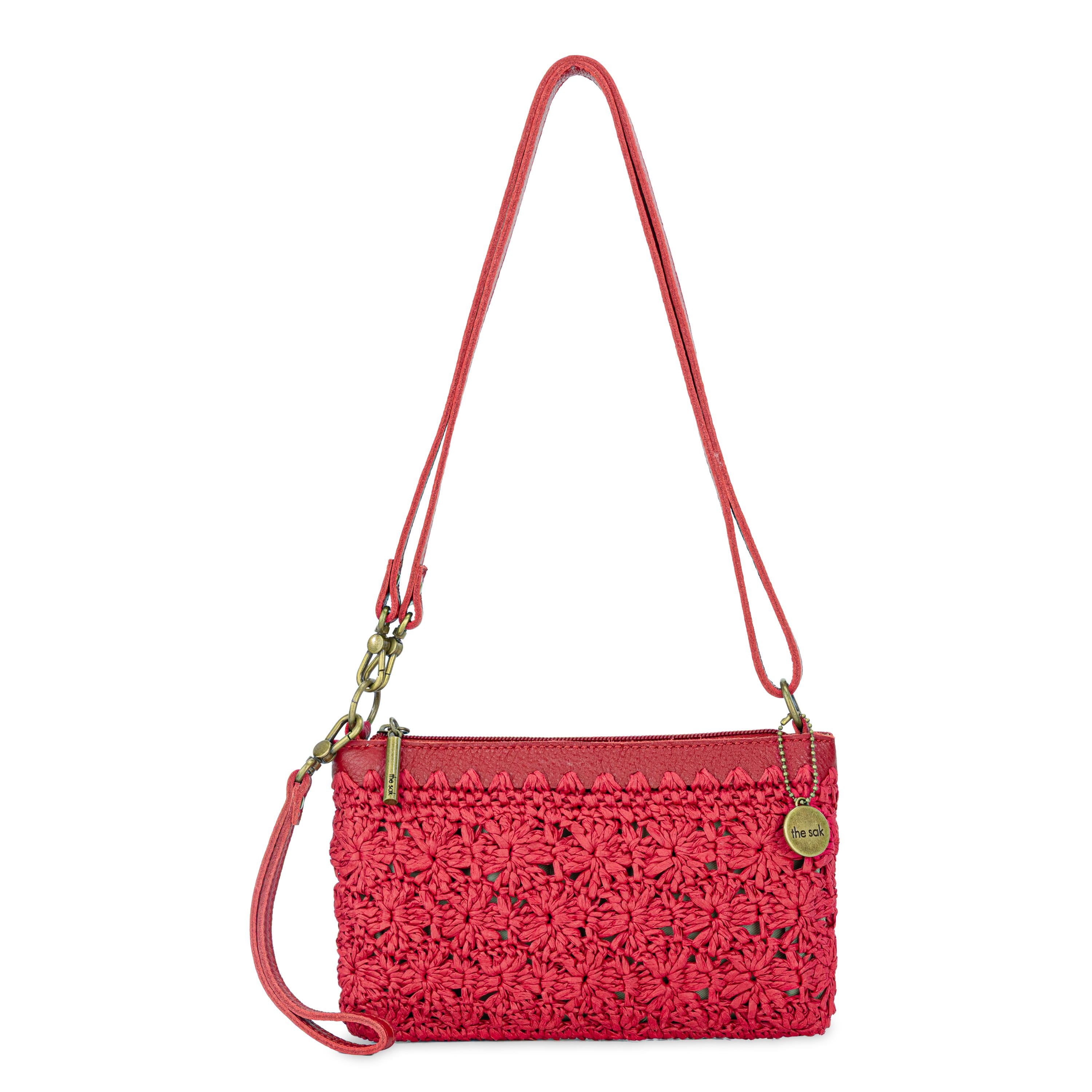 The Sak Vita Convertible Wristlet - Straw - Scarlet Primrose