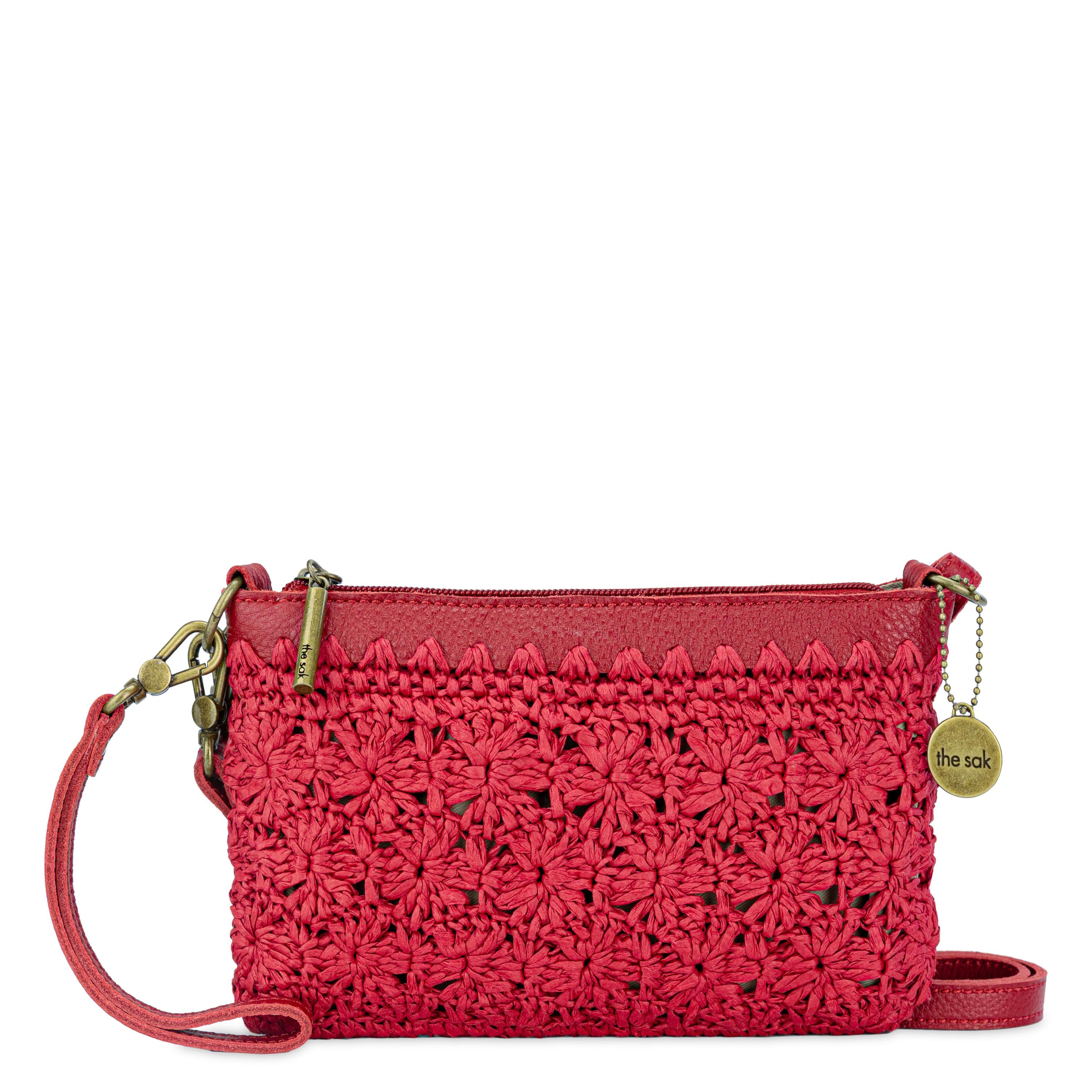 The Sak Vita Convertible Wristlet - Straw - Scarlet Primrose