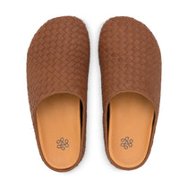The Sak Bolinas Woven Clog - Leather - Woven Cognac