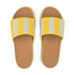 The Sak Olivia Platform Sandal - Hand Crochet - Lemon Drop Stripe