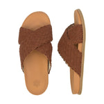 The Sak Penelope Sandal - Leather - Cognac Woven