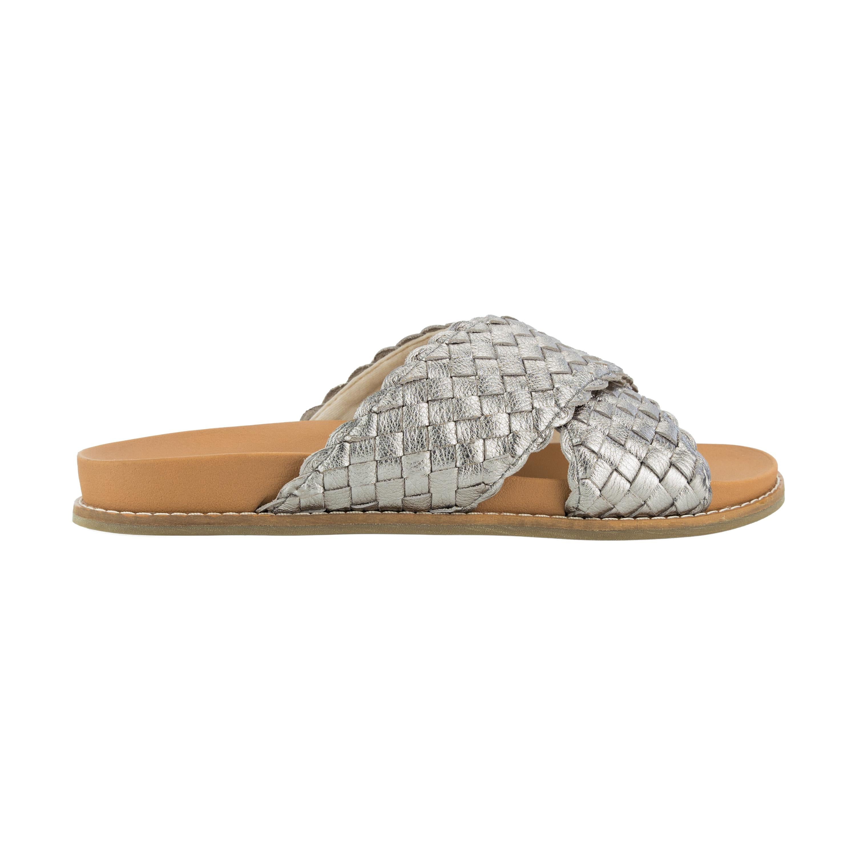 The Sak Penelope Sandal - Leather - Pyrite Woven