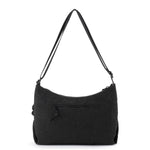 Sakroots Banyan Hobo - EcoTwill - Black Flower Blossom Quilted